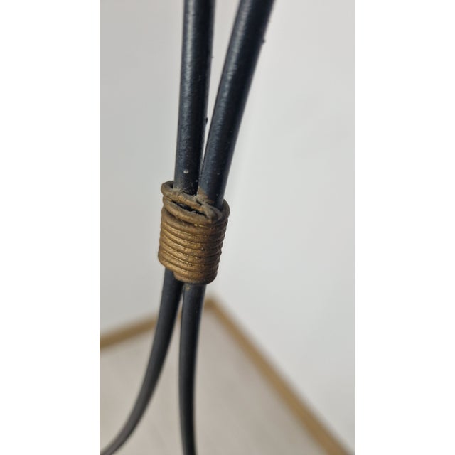 Mid-Century Modern Floor Lamp in Iron, Brass and Glass by Rossini, 1980s For Sale - Image 3 of 14