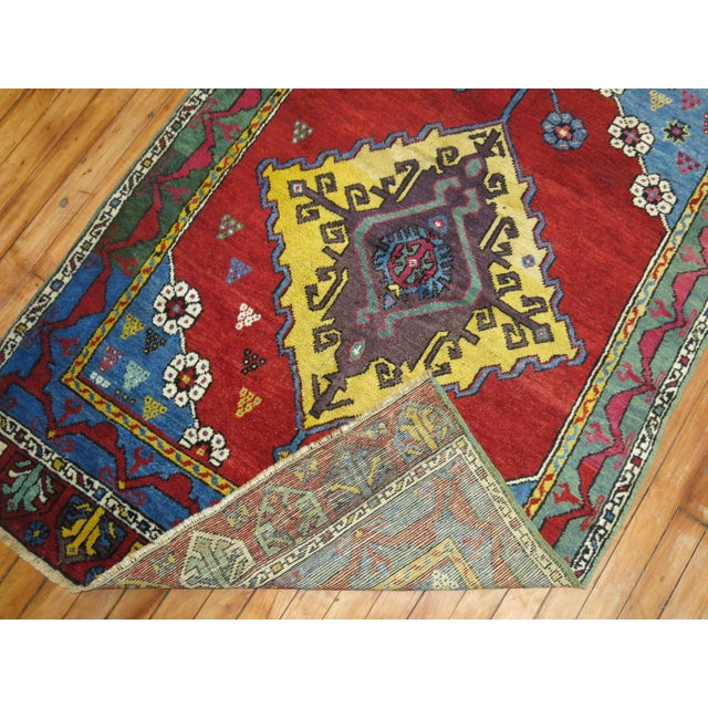 Stunning early 20th century Turkish Karapinar runner with rich colors. Antique Turkish Karapinar rugs are very rare and...