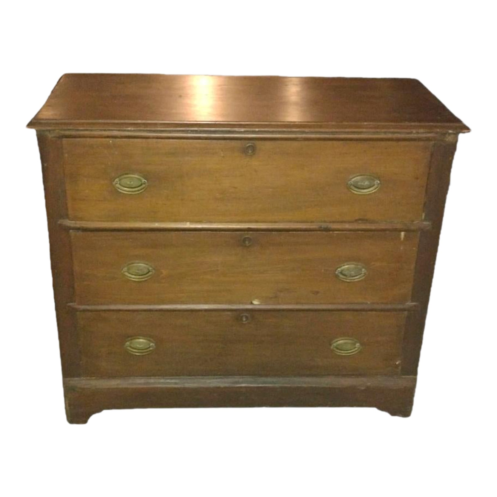 Late 19th Century Antique Chest of Drawers W/ 3 Mortise and Tenon Peg