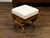 French 19th Century Walnut Curule Stool with Corinthian Capitals and Upholstery For Sale - Image 9 of 9