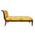 Mid-Century French Empire Style Chaise With Mahogany and Bronze Frame For Sale - Image 4 of 7