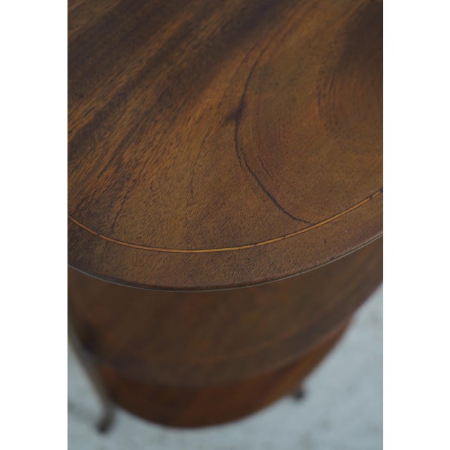 Vintage Inlaid Mahogany Tiered Muffin Stand For Sale - Image 10 of 10