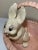 Vintage 1980 Florentine Art Studio Potter Bunny in Easter Basket. Excellent condition. The piece has a substantial weight:...