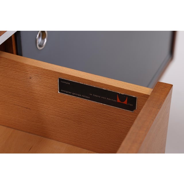 Wood Vintage Desk by Hermann Miller for George Nelson, 1960s For Sale - Image 7 of 11