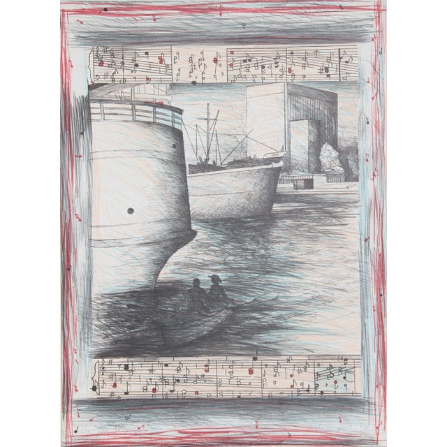 Contemporary Susan Hall, the Song of Love, Lithograph For Sale - Image 3 of 3