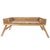 Artifacts Rattan Breakfast Tray/Table in Honey Brown with Glass For Sale - Image 4 of 5