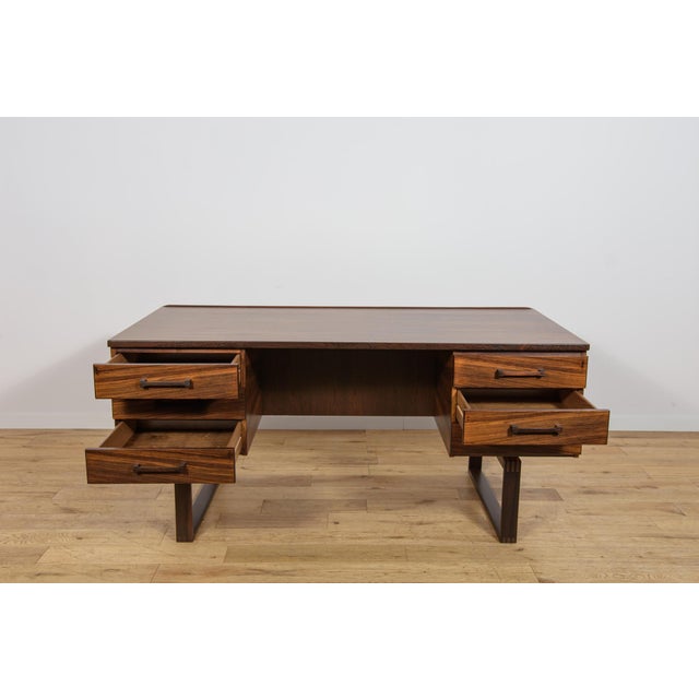 Mid-Century Rosewood Freestanding Desk by Torben Valeur and Henning Jensen for Dyrlund, Denmark, 1960s For Sale - Image 11 of 18