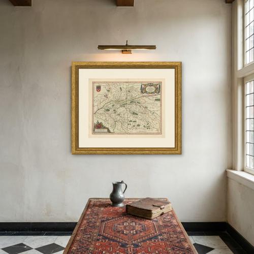 Antique Blaeu Map of Touraine, Tours and the Loire Valley, 1642 For Sale - Image 10 of 12