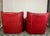 Textile Antique Art Deco Red Club Chairs, 1930s, Set of 2 For Sale - Image 7 of 18