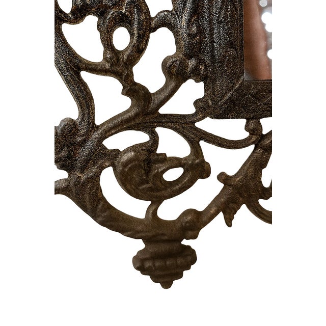 Pair of Antique Victorian Bacchus Mirrors — Ornate Brass Wall & Dresser Set — B&h / p.e. Guerin Style For Sale - Image 14 of 14