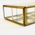 Vintage Brass and Glass Divided Box With Dried Flowers - Jewelry Box or Organizer For Sale - Image 11 of 12