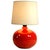 Small Vintage Red Glazed Ceramic Table Lamp, 1980s, in Very Good conditions. Designed 1970 to 1979 European Plug (up to...