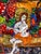 Mid 20th Century Mid 20th Century Saint Among the Vines – Hand-Painted Reverse Glass Icon With 24 Carat Gold Highlights - Unsigned Unknown Artist For Sale - Image 5 of 8