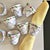 Flower Pot Ceramic Napkin Rings, Set of 11 For Sale - Image 10 of 12