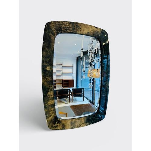 Goatskin Mirror by Aldo Tura, 1960 For Sale - Image 3 of 12