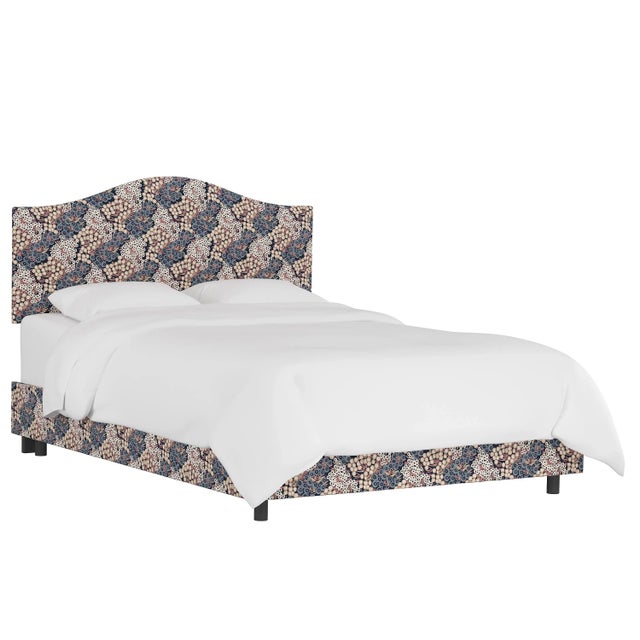 Kenmore Bed in Navy Blush Loiret, Twin For Sale In Chicago - Image 6 of 6