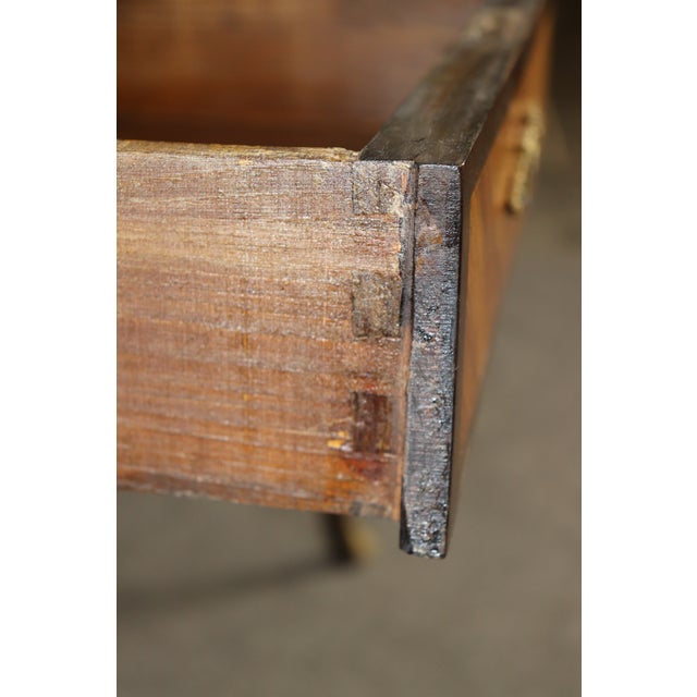 Louis XV Style Brass Mounted Leather Top Partners Desk For Sale - Image 16 of 17