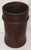 Art Deco Wastepaper Basket in Brown Cowhide Leather, 1930s, in Good conditions. Designed 1920 to 1949