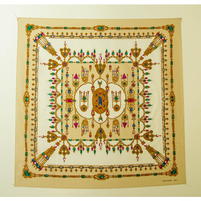 Loris Azzaro Paris Silk Scarf 1980s For Sale - Image 4 of 12