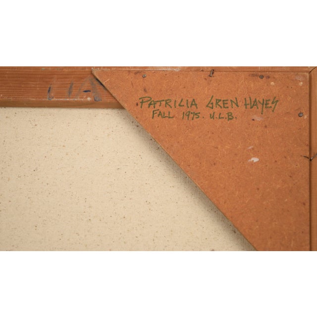 Paint Red Head Madame- Original 1975 Acrylic by Patricia Gren Hayes For Sale - Image 7 of 9