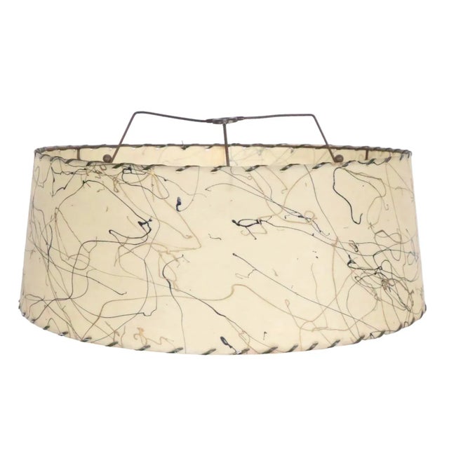 Mid Century Fiberglass Parchment Lamp Shade C 1950's Chairish