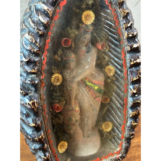 Virgin and Child Reliquary, 1890s For Sale - Image 4 of 12