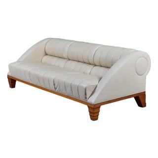 Leon Krier Aries Leather Sofa for Giogetti For Sale