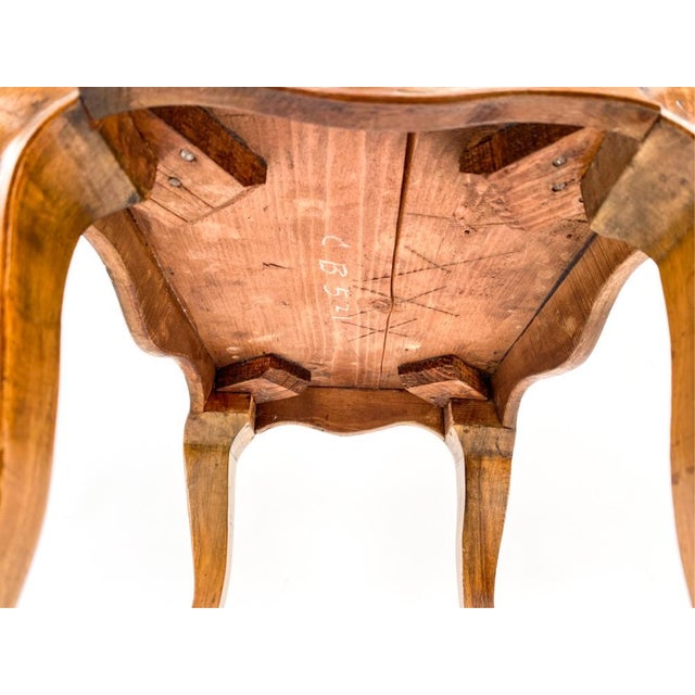 Vintage Salesman’s Sample-Sized Louis XV Style Burl Walnut Desk For Sale - Image 14 of 14