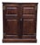 Antique Arts and Crafts English Oak Cabinet C. 1910 For Sale
