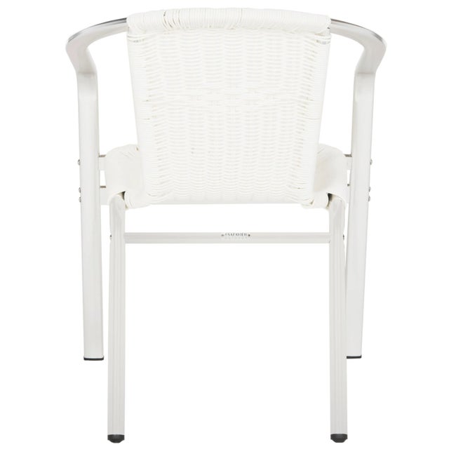 2020s Indoor-Outdoor Stacking Armchair in White - a Pair For Sale - Image 5 of 9