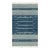 Rug & Kilim's Modern Dhurrie Rug in Blue with White Stripes & Geometric Patterns - 6x9 For Sale