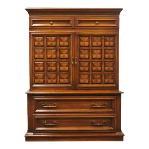 White of Mebane Solid Walnut Rustic European 42" Door Chest 600-8