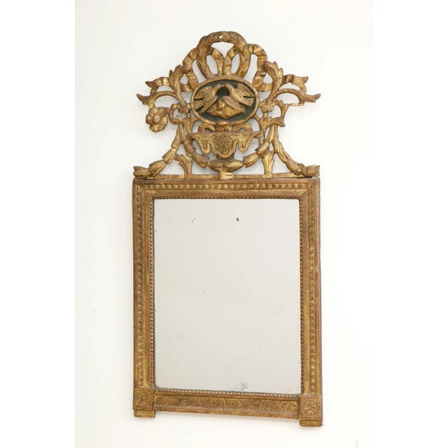 Mirror With Lovebird Crown For Sale In New York - Image 6 of 13