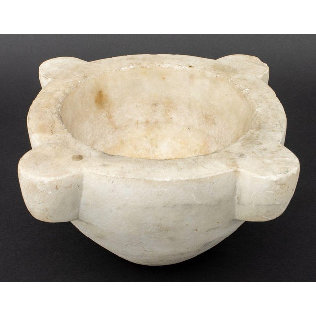 French French White Marble Mortar, 18th C. For Sale - Image 3 of 5