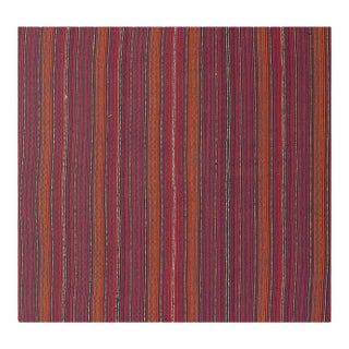 Mid-Century Modern Multicolor Stripe Turkish DecorativeKilim Flatweave Small Rug For Sale