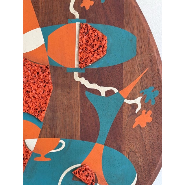 1960s 1960s Mid Century Modern Tear Drop Atomic Wall Hanging For Sale - Image 5 of 8