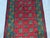 1990s Red and Turquoise Turkmen Tribal Wool Runner Rug, 2'9" X 15'9" For Sale - Image 5 of 13
