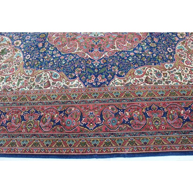 Large Vintage Turkish Area Rug - 111.5"x 143" For Sale In Raleigh - Image 6 of 13