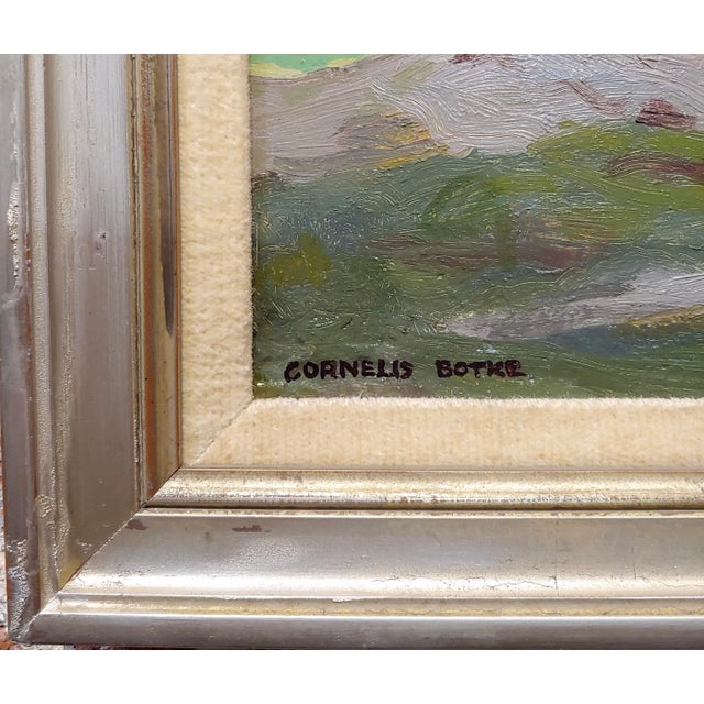 1930s Cornelius Botke -Tomales Bay in Marin County-1930s California -Oil Painting For Sale - Image 5 of 7