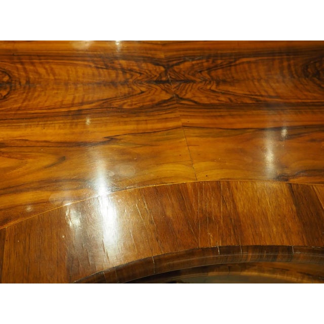 Antique Serpentine 4-Drawer Walnut Veneer Commode From Southern Germany, C. 1750 For Sale - Image 12 of 12