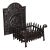 Antique Fireplace Hearth Set, English, Cast Iron, Fire Back, Grate, Victorian For Sale