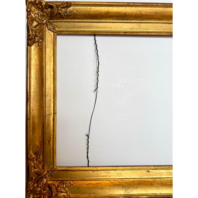 Gold Vintage Gold Mirror Frame For Sale - Image 8 of 9