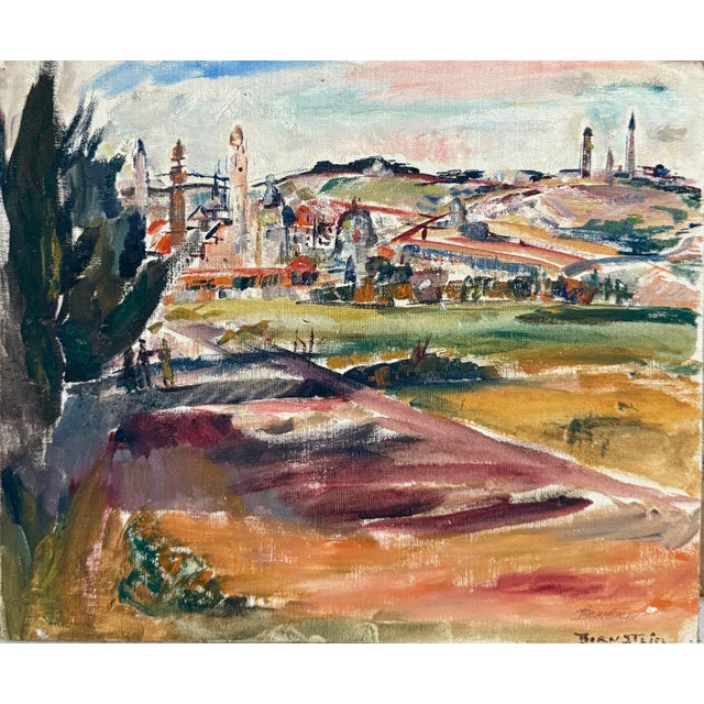 Theresa Bernstein, Oil Painting Israeli Landscape Theresa Bernstein Ashcan Realism For Sale - Image 9 of 10