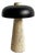 Porcini Travertine Black Table Lamp For Sale