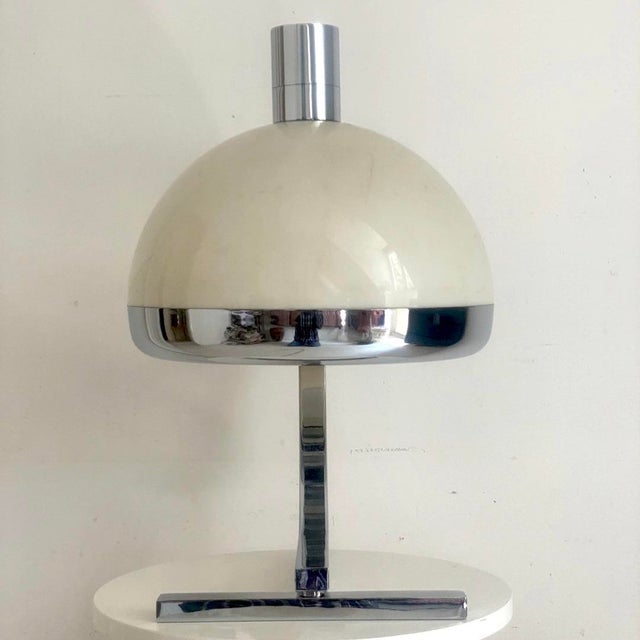 Franco Albini Chrome and Acrylic Glass Lamp attributed to Franco Albini, Italy, 1970s For Sale - Image 4 of 13