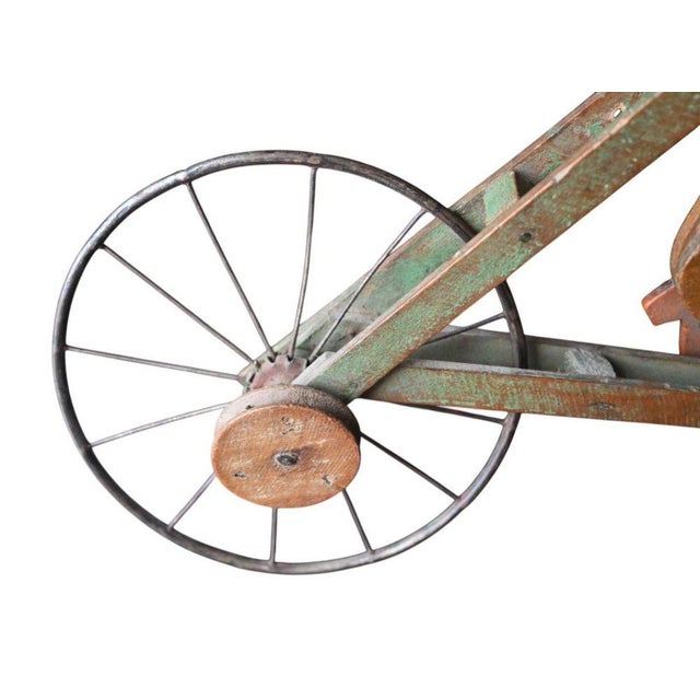 Early 20th Century Articulated Cyclist Toy Belgian Folk Art For Sale - Image 5 of 8