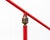 Metal Vintage Red Tripod Floor Lamp, 1950s For Sale - Image 7 of 10