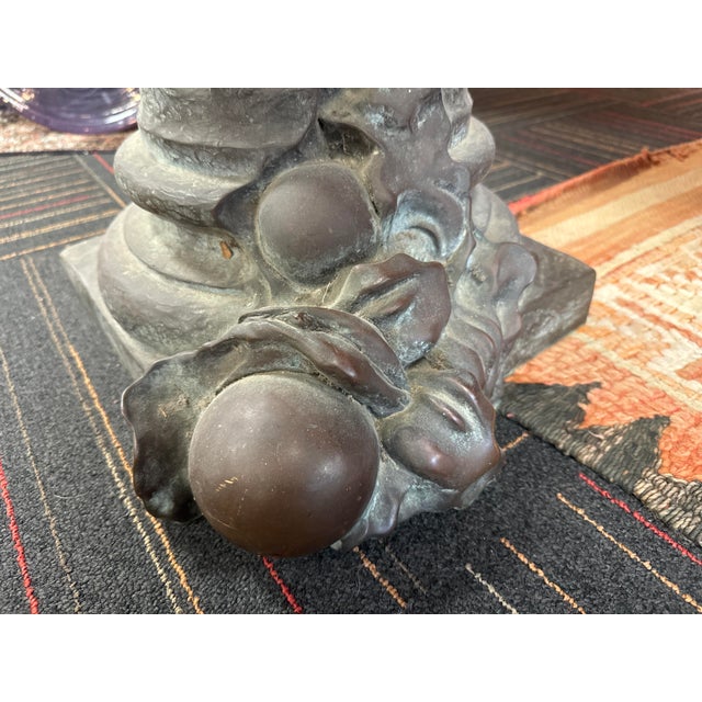 Jens Flemming Sørensen, Large Antique-Style Bronze Column, 2/3 Pieces For Sale - Image 6 of 8
