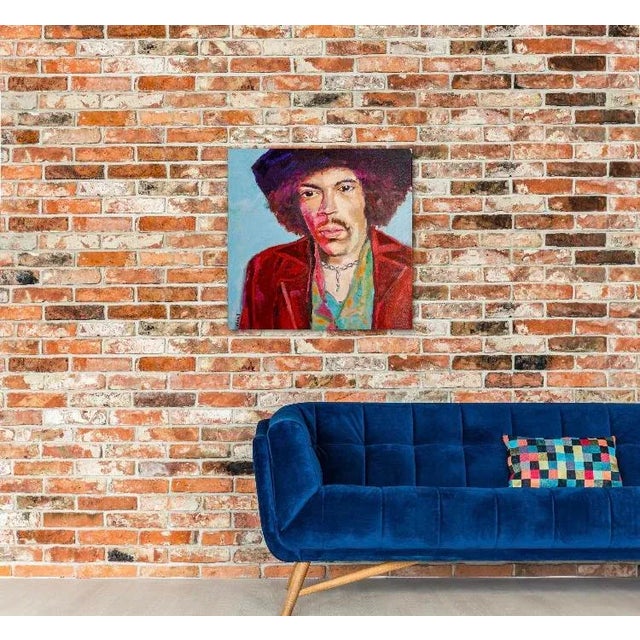 Modern Narratives Collection — Contemporary Pop Art Portrait (24″×24″, Original Oil on Canvas) For Sale - Image 12 of 12