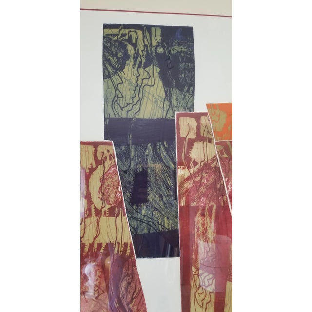 1974 Carol Dueno " Christina in July" Large Modernist Abstract Painting/ Sold For Sale In Miami - Image 6 of 13